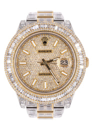 Rolex Datejust 41 MM | Diamond Baguette Iced Out | 40 Carats