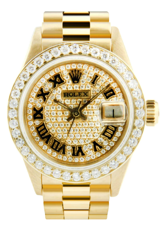 Rolex Datejust Watch For Women | Yellow Gold | 26 Mm