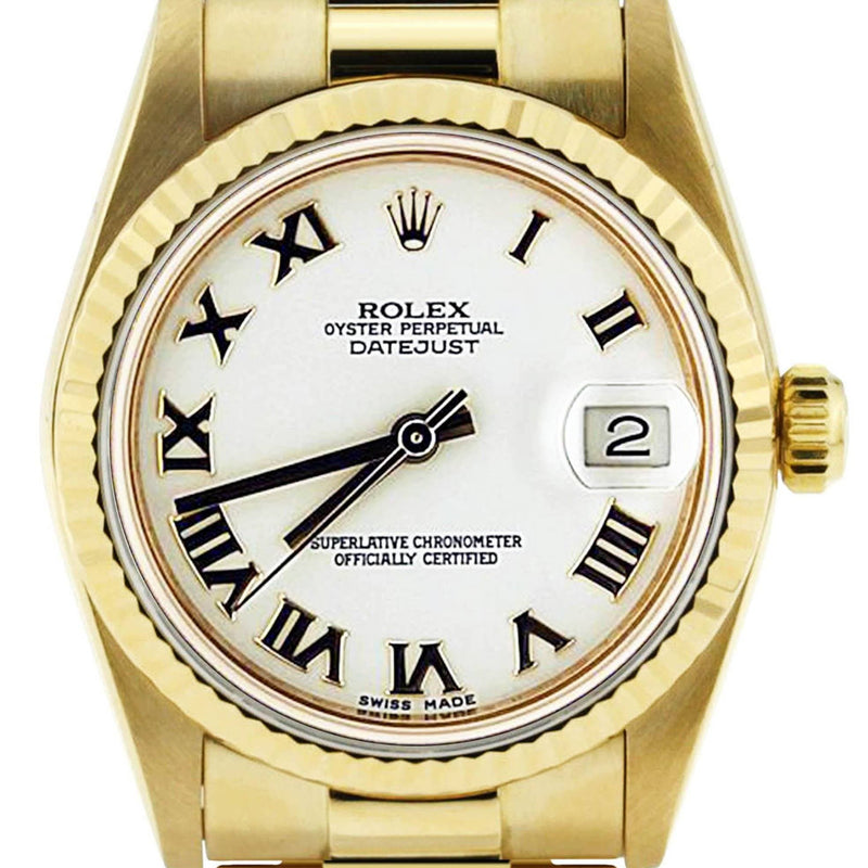 Rolex Datejust Watch For Women | 18K Yellow Gold | 31 Mm