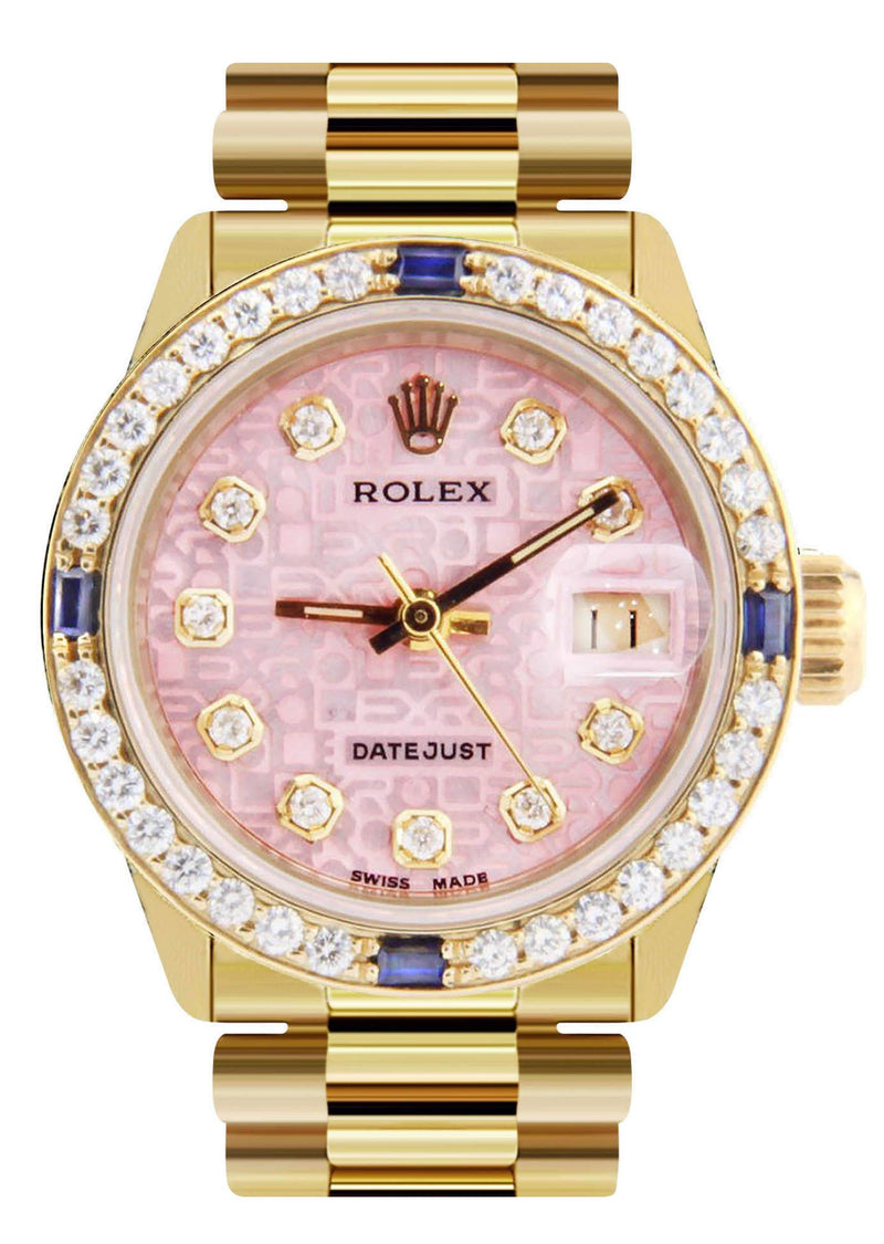 Rolex Datejust Watch For Women | Yellow Gold | 26 Mm