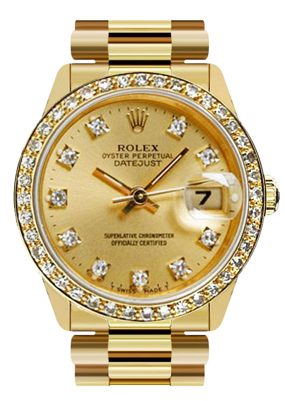 Rolex Datejust Watch For Women | Yellow Gold | 31 Mm