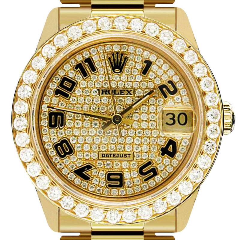 Rolex Datejust Watch For Women | 18K Yellow Gold | 31 Mm