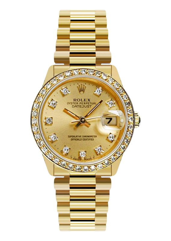 Rolex Datejust Watch For Women | Yellow Gold | 31 Mm