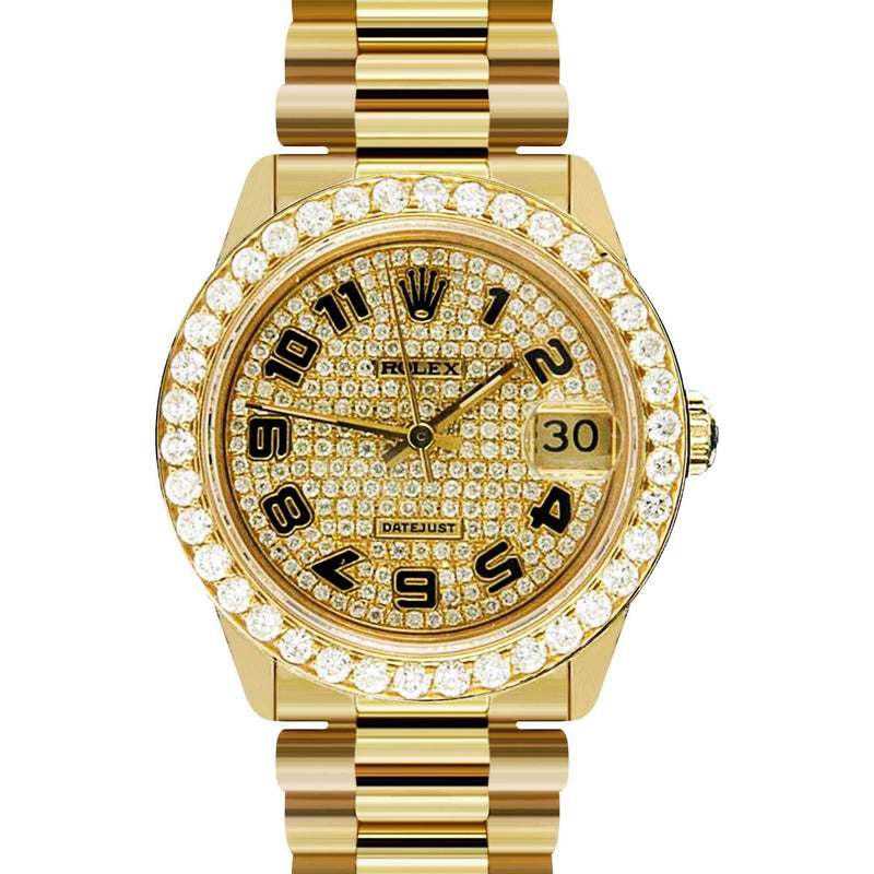 Rolex Datejust Watch For Women | 18K Yellow Gold | 31 Mm
