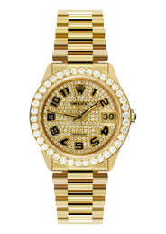 Rolex Datejust Watch For Women | 18K Yellow Gold | 31 Mm