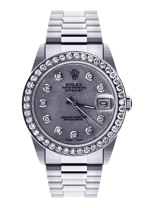Rolex Datejust Presidential Watch For Women | 18K White Gold | 31 Mm