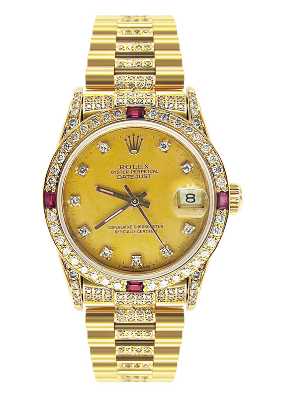 Rolex Datejust Watch For Women | Yellow Gold | 31 Mm