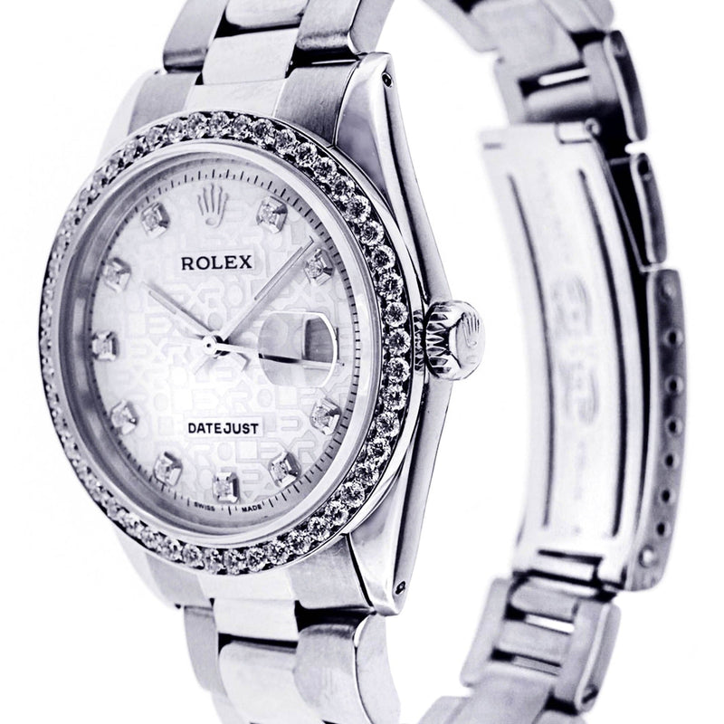Diamond Rolex Datejust | Stainless Steel | 36 Mm