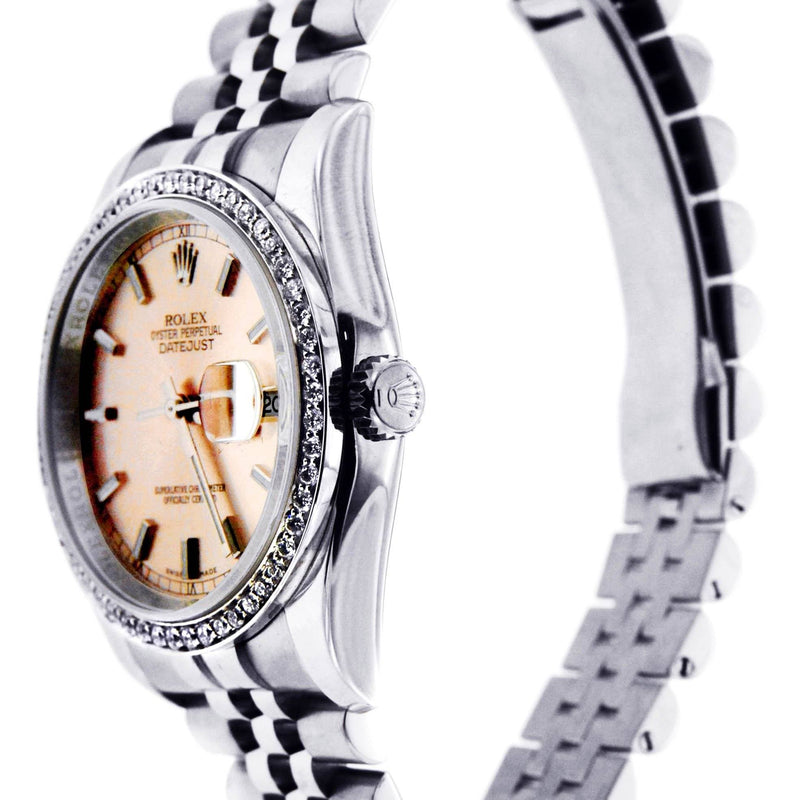 Diamond Rolex Datejust | Stainless Steel | 36 Mm