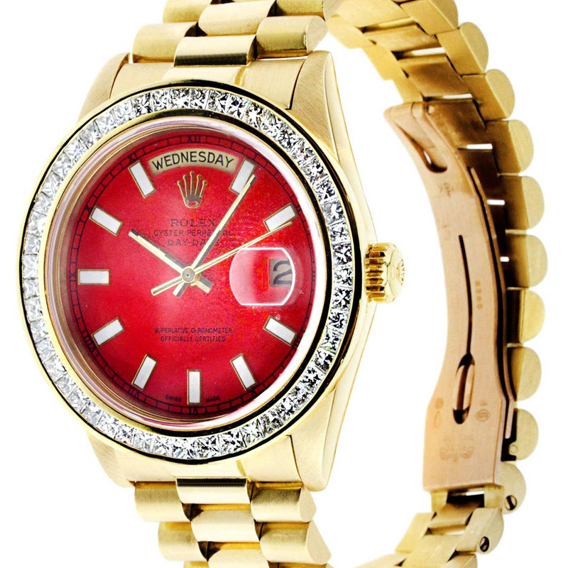 Diamond Rolex Day-Date | 18K Yellow Gold | 36 Mm
