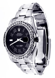 Diamond Rolex Datejust 2 | Stainless Steel | Black Roman Numeral Dial | 41 MM