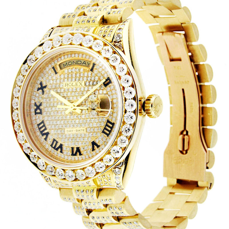 Diamond Rolex Day-Date | 18K Yellow Gold | 36 Mm