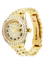 Diamond Rolex Day-Date | 18K Yellow Gold | 36 Mm