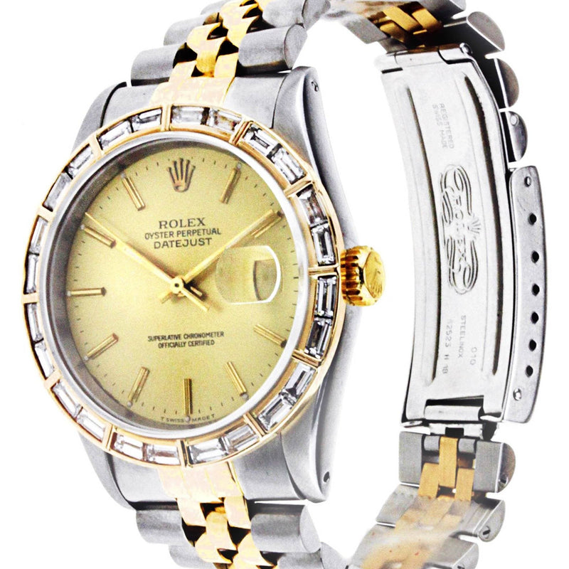 Diamond Rolex Datejust | Stainless Steel | 36 Mm