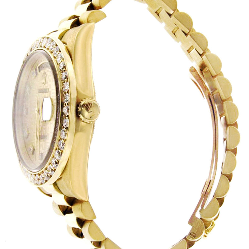 Diamond Rolex Day-Date | 18K Yellow Gold | 36 Mm