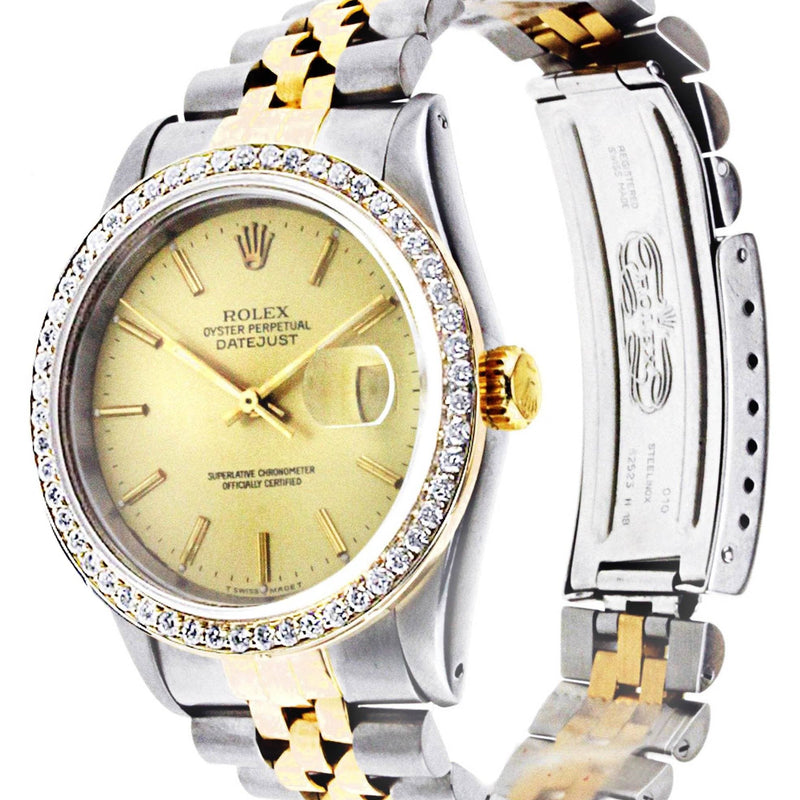Diamond Rolex Datejust | Stainless Steel