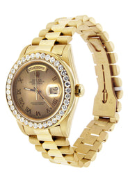 Diamond Rolex Day-Date | 18K Yellow Gold