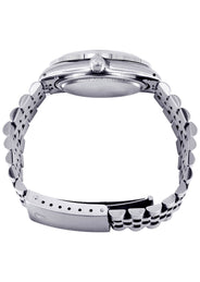 Womens Rolex Datejust Watch 16200 | Fluted Bezel | 36Mm | Color Baguettes Diamond Dial | Fluted Bezel | Jubilee Band