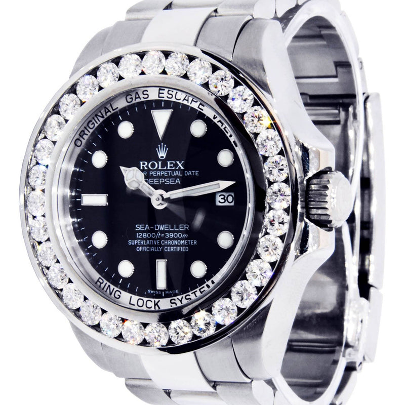 Diamond Rolex Deepsea Sea-Dweller | Stainless Steel | 44 Mm