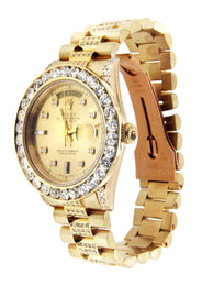 Diamond Rolex Day-Date | 18K Yellow Gold