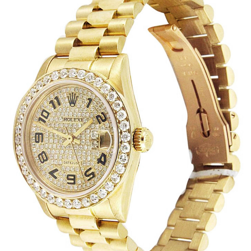 Rolex Datejust Watch For Women | 18K Yellow Gold | 31 Mm