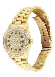 Rolex Datejust Watch For Women | 18K Yellow Gold | 31 Mm