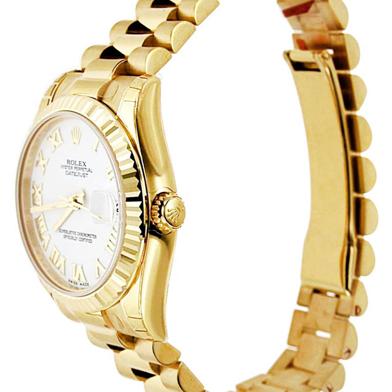 Rolex Datejust Watch For Women | 18K Yellow Gold | 31 Mm