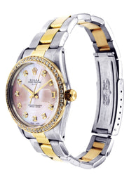 Diamond Rolex Date | Stainless Steel