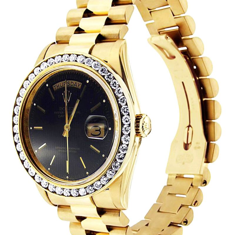 Diamond Rolex Day-Date | 18K Yellow Gold | 36 Mm