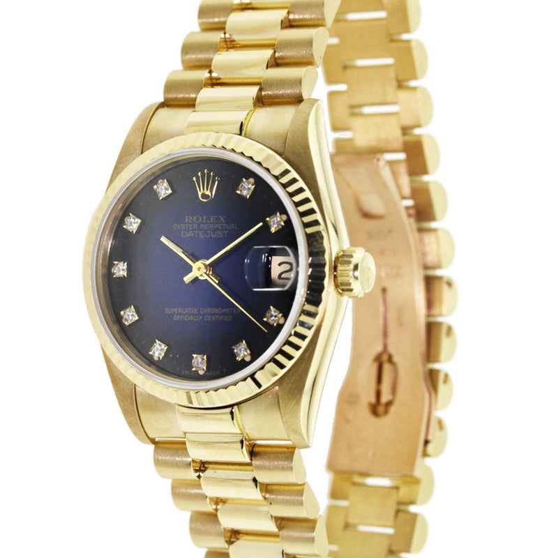 Rolex Datejust Watch For Women | 18K Yellow Gold | 26 Mm