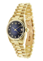 Rolex Datejust Watch For Women | 18K Yellow Gold | 26 Mm