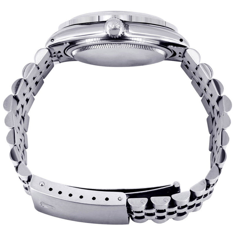 Womens Rolex Datejust Watch 16200 | 36Mm | Chocolate Dial | Two Row 4.25 Carat Bezel | Jubilee Band