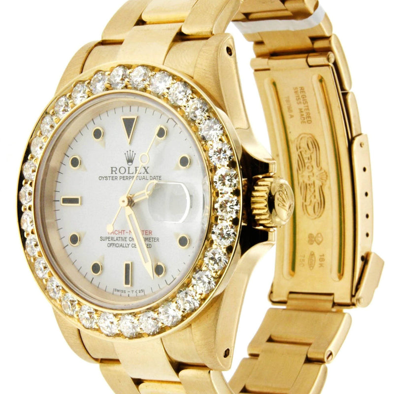 Diamond Rolex Yacht Master | 18K Yellow Gold