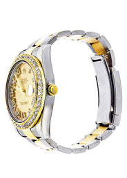 Diamond Rolex Datejust 2 | 18K Yellow Gold & Stainless Steel | Champagne Diamond Roman Dial | 41 MM