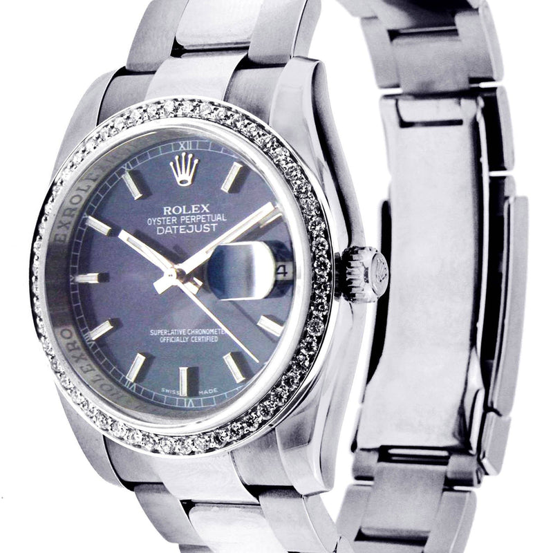 Diamond Rolex Datejust | Stainless Steel | 36 Mm