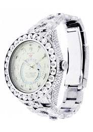 Diamond Rolex Sky Dweller | 18K White Gold | 42 Mm