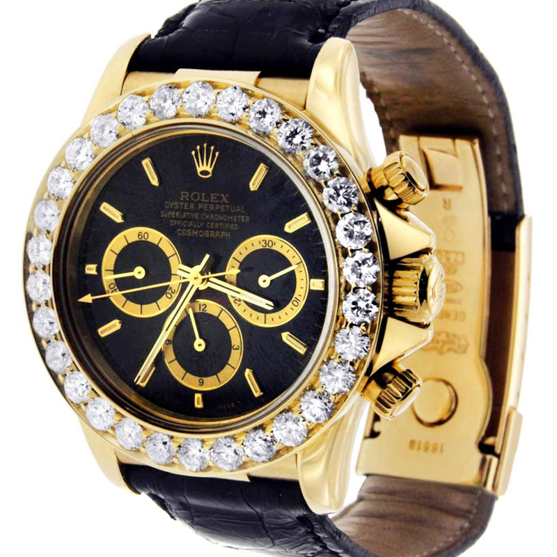 Diamond Rolex Daytona | 18K Yellow Gold | 40 Mm