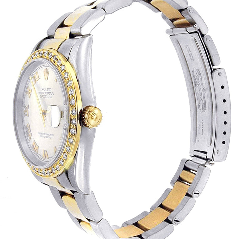 Diamond Rolex Datejust | 18K Yellow Gold | 36 Mm