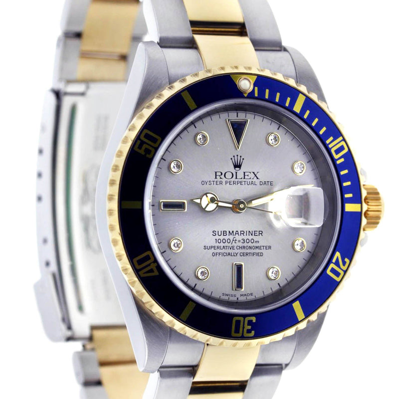 ROLEX SUBMARINER DATE 40 MM | 18K GOLD &  STEEL WATCH | OYSTER BAND | GREY DIAL