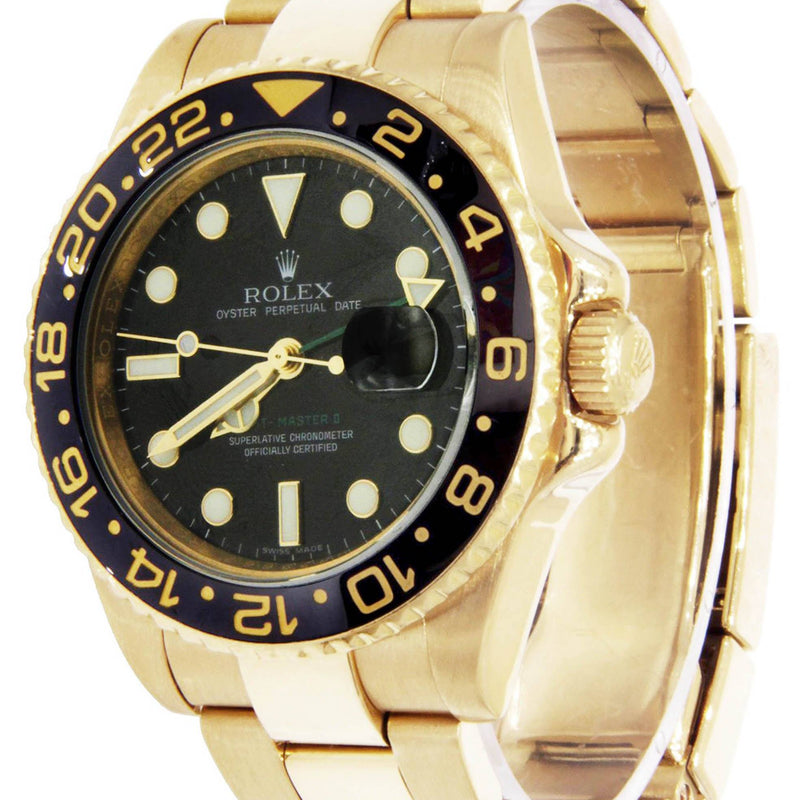 Rolex Gmt-Master 2 | 18K Yellow Gold | 40 Mm