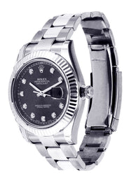 Rolex Datejust 2 | Stainless Steel |  18K White Gold Bezel | 41 Mm
