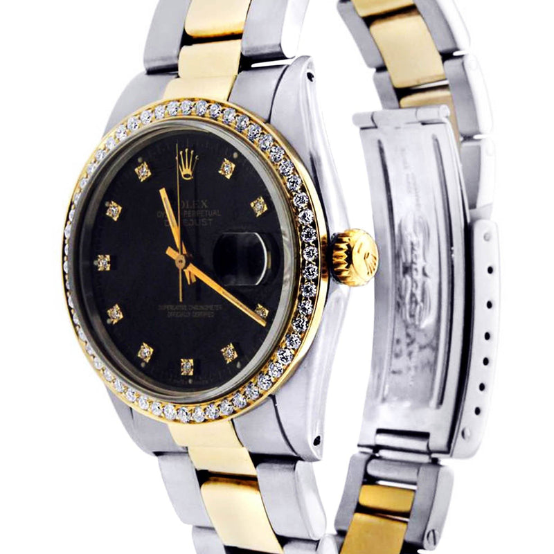 Diamond Rolex Datejust | 18K Yellow Gold | 36 Mm
