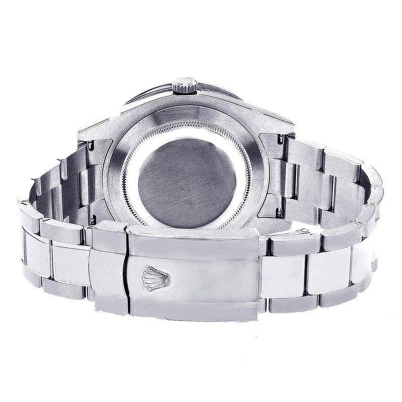 Diamond Rolex Datejust 2 | Stainless Steel | Custom Diamond Zebra Dial | 41 Mm | 5.75 Carats