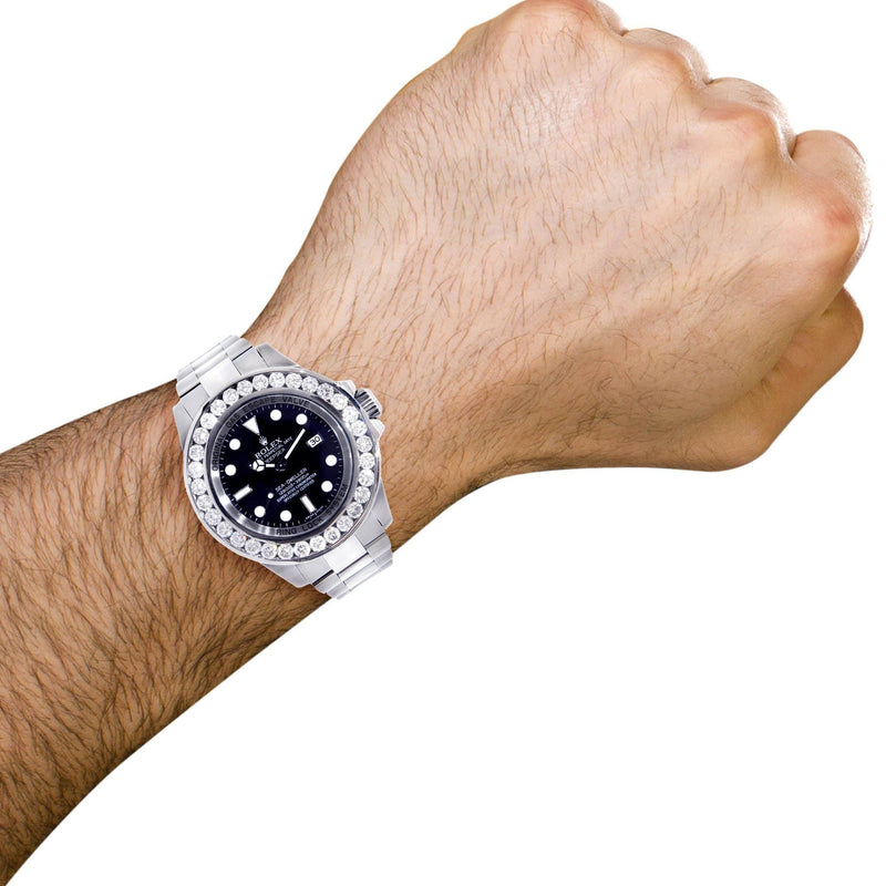 Diamond Rolex Deepsea Sea-Dweller | Stainless Steel | 44 Mm