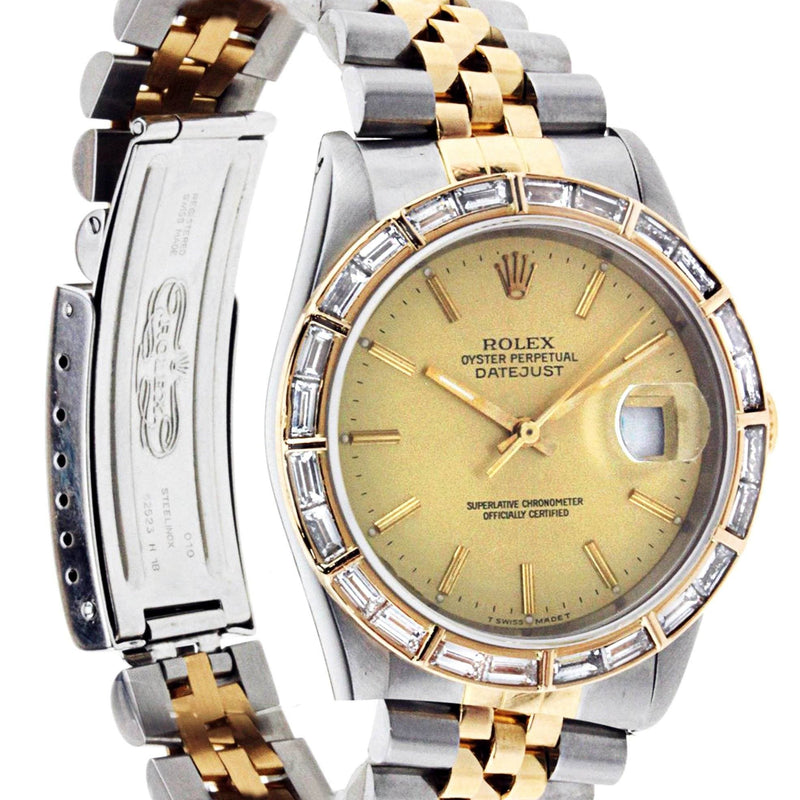 Diamond Rolex Datejust | Stainless Steel | 36 Mm