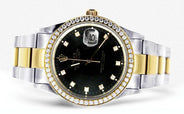 Diamond Rolex Datejust | 18K Yellow Gold | 36 Mm