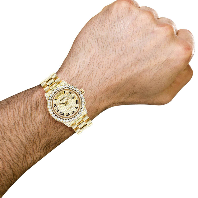 Diamond Rolex Day-Date | 18K Yellow Gold | 36 Mm