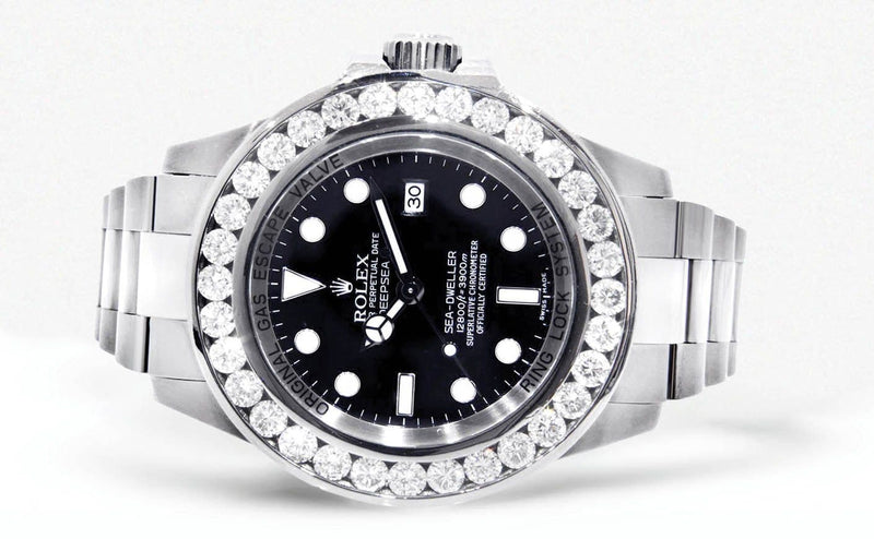 Diamond Rolex Deepsea Sea-Dweller | Stainless Steel | 44 Mm