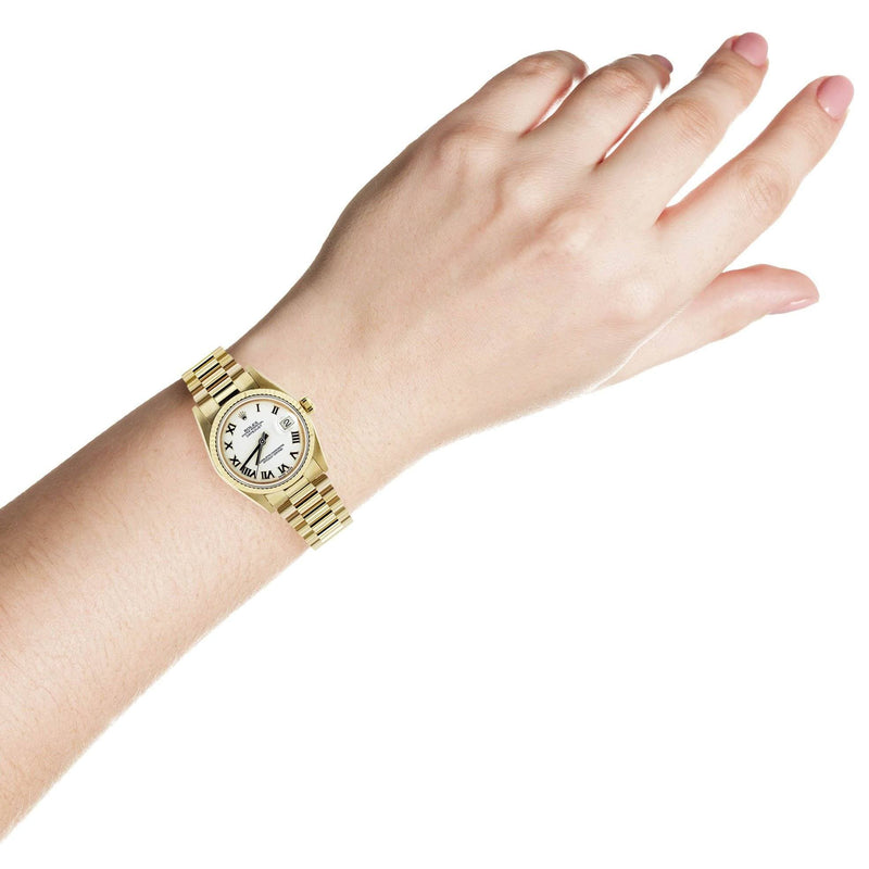 Rolex Datejust Watch For Women | 18K Yellow Gold | 31 Mm