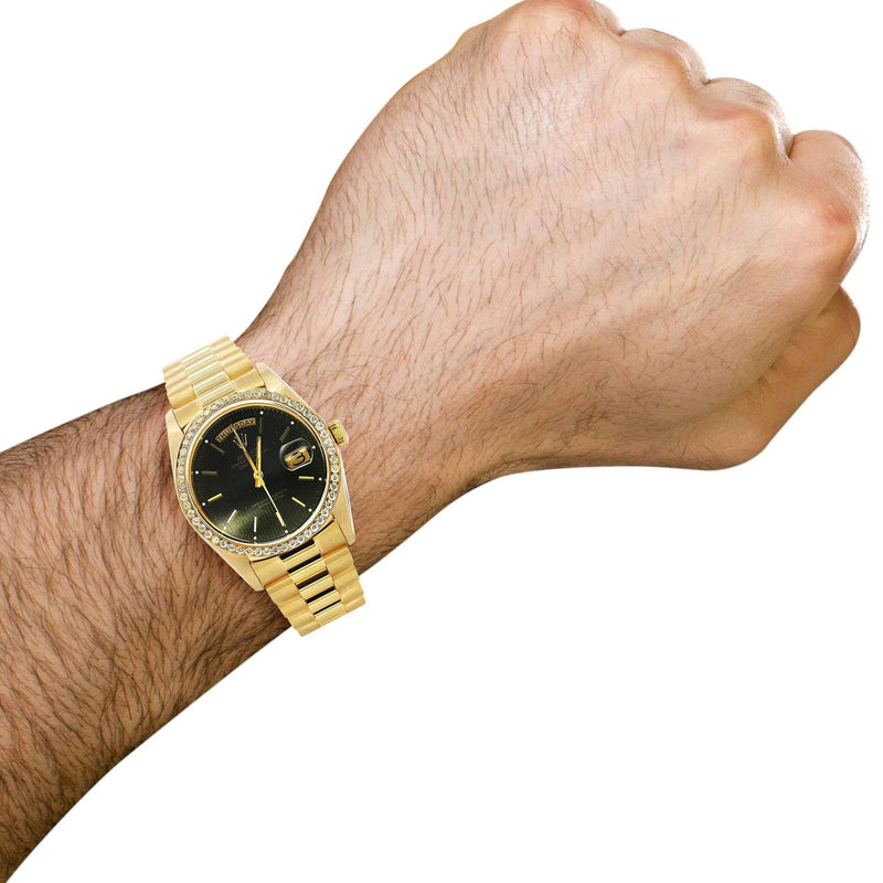 Diamond Rolex Day-Date | 18K Yellow Gold | 36 Mm